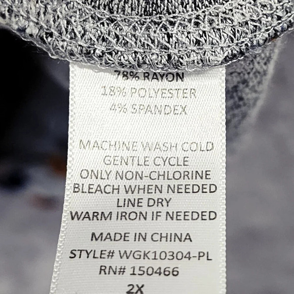 Market & Spruce Floral Print Pullover Knit Top Size 2X - Picture 5 of 7